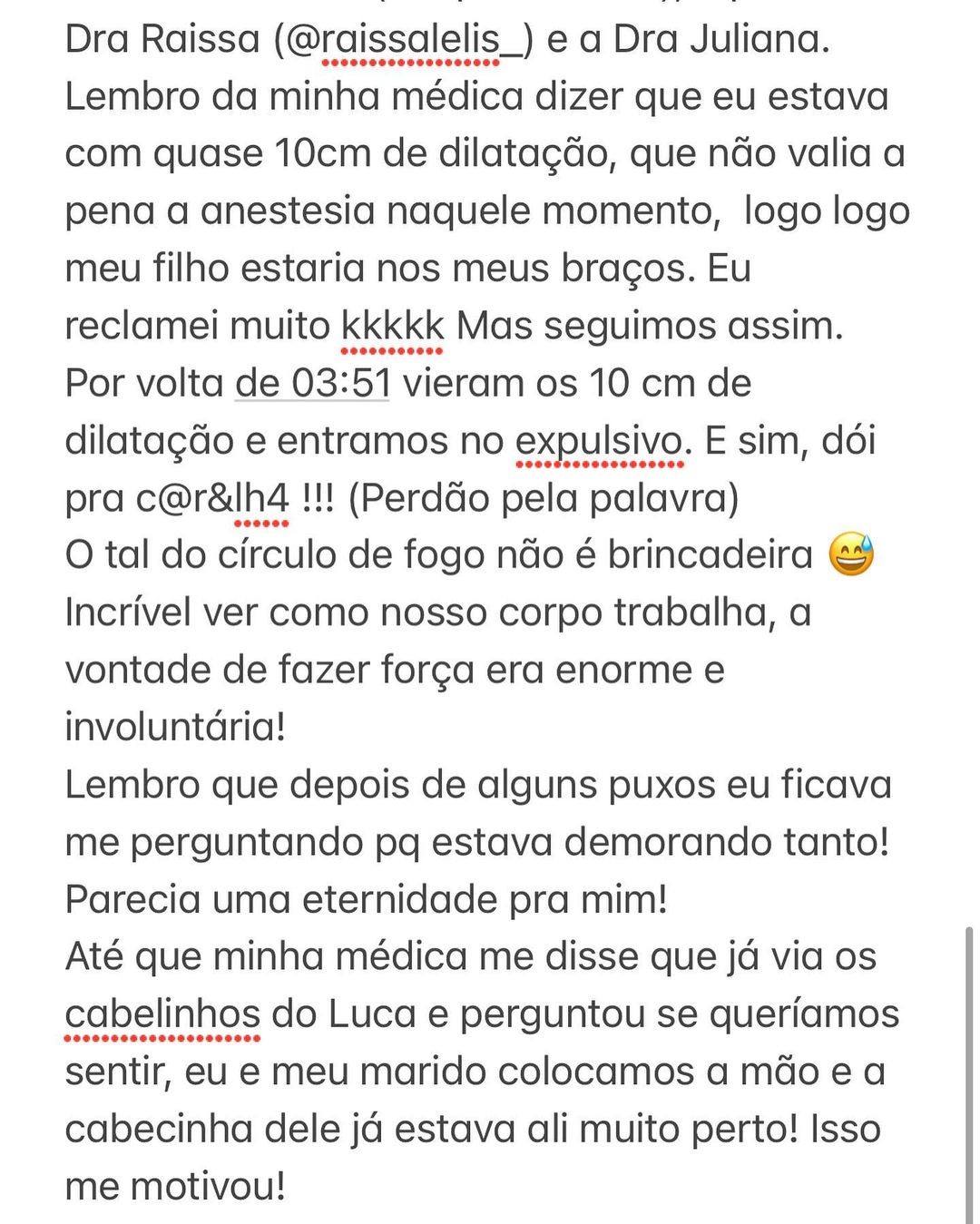 Lorena Carvalho fala sobre parto de Luca, seu filho com Lucas Lucco (Foto: Reprodução/Instagram)