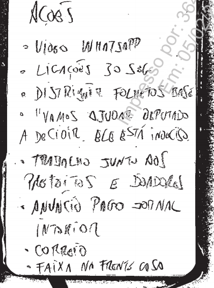 Anotações encontradas pela PF em poder de Rodrigo Rocha Loures (Foto: Reprodução)