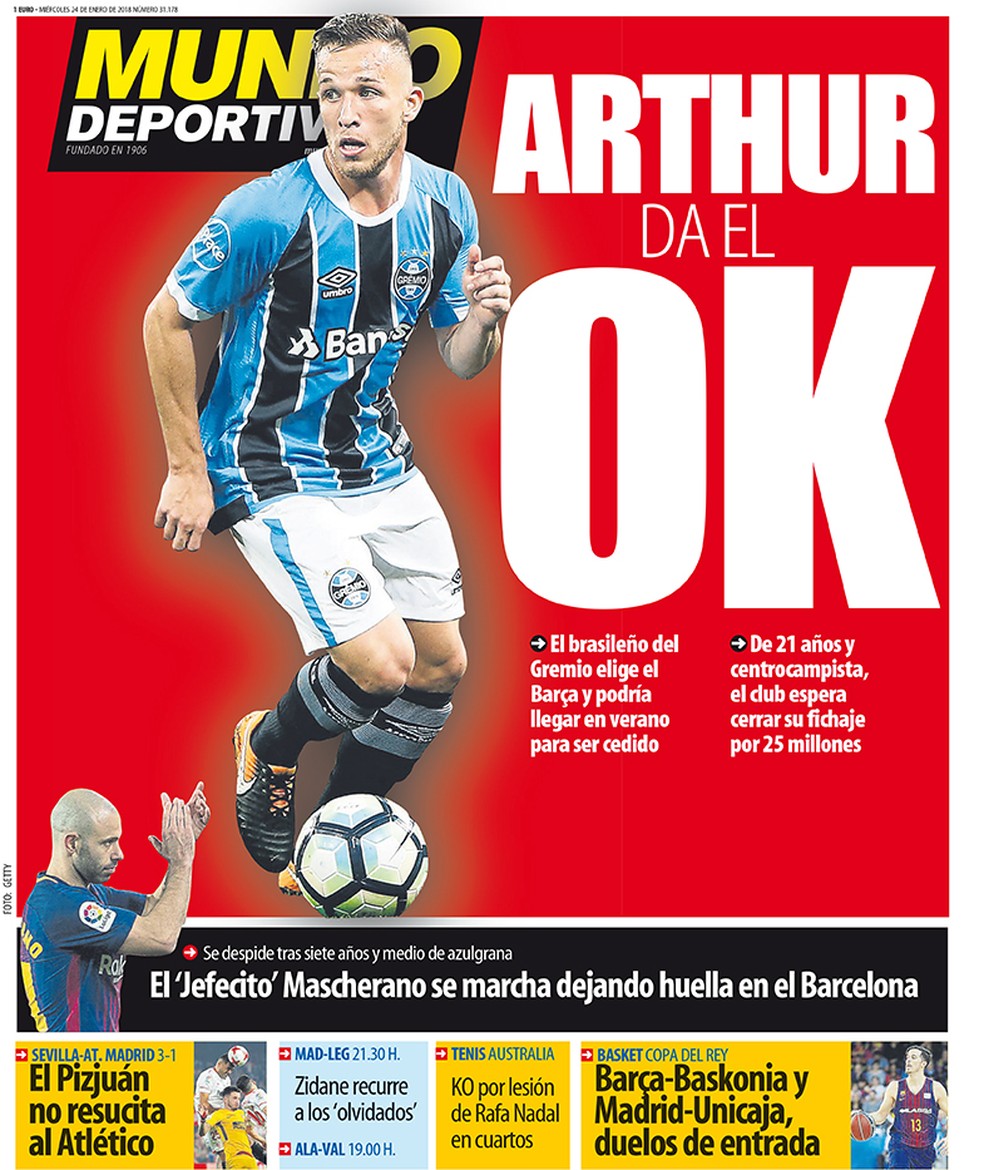 Capa do Mundo Deportivo, da Espanha (Foto: reprodução)