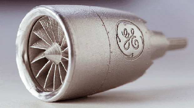 Motor a jato GE feito com impressora 3D (Foto: GE)