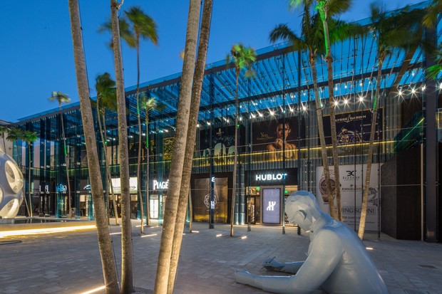 Miami Design District, Palm Court projetada por Sou Fujimoto (Foto: Robin Hill)