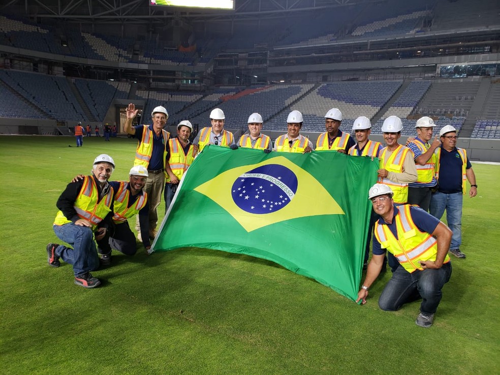 whatsapp image 2019 03 22 at 13.10.03 - Para o Guinness! Catar instala gramado em estádio da Copa de 2022 em 9 horas e bate recorde