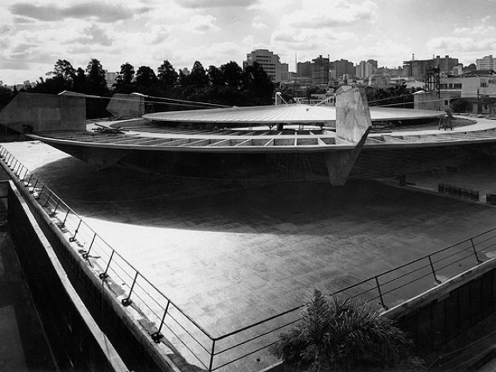 Ginásio do Clube Atlético Paulistano, projetado por Paulo Mendes. — Foto: Divulgação