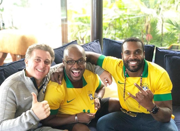 Luciano Huck, Thiaguinho e Rafael Zulu (Foto: Reprodução Instagram)