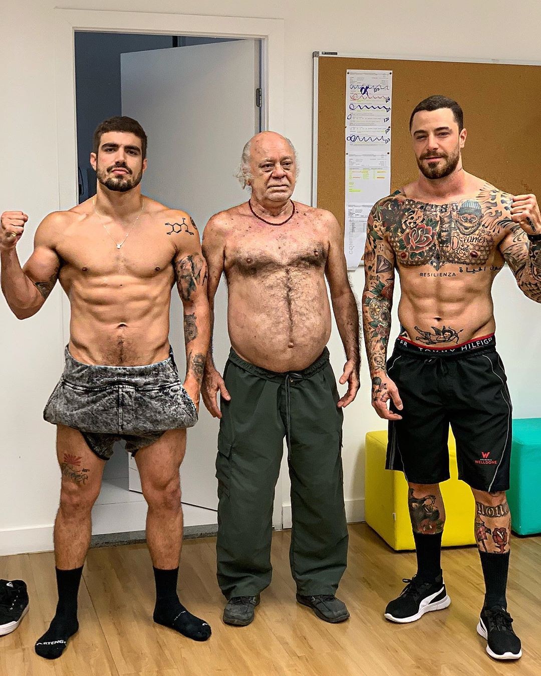 Caio Castro, Tonico Pereira e Felipe Titto (Foto: Reprodução/Instagram)