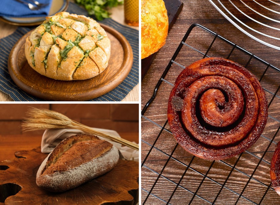 Cinco receitas diferentes de pão para quem gosta de fazer em casa