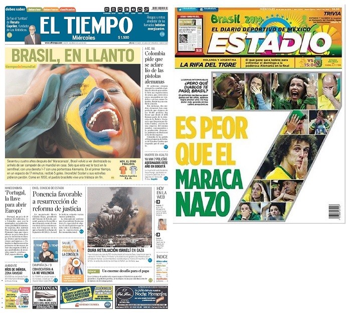 Zeitungen von 7 bis 1 - El Tiempo Estadio