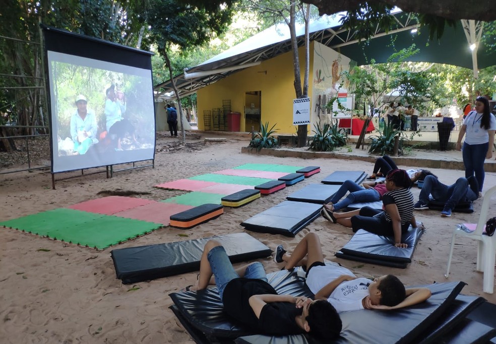 Cinemateca Potiguar faz exibiÃ§Ãµes gratuitas de filmes no Parque das Dunas, em Natal â Foto: DivulgaÃ§Ã£o