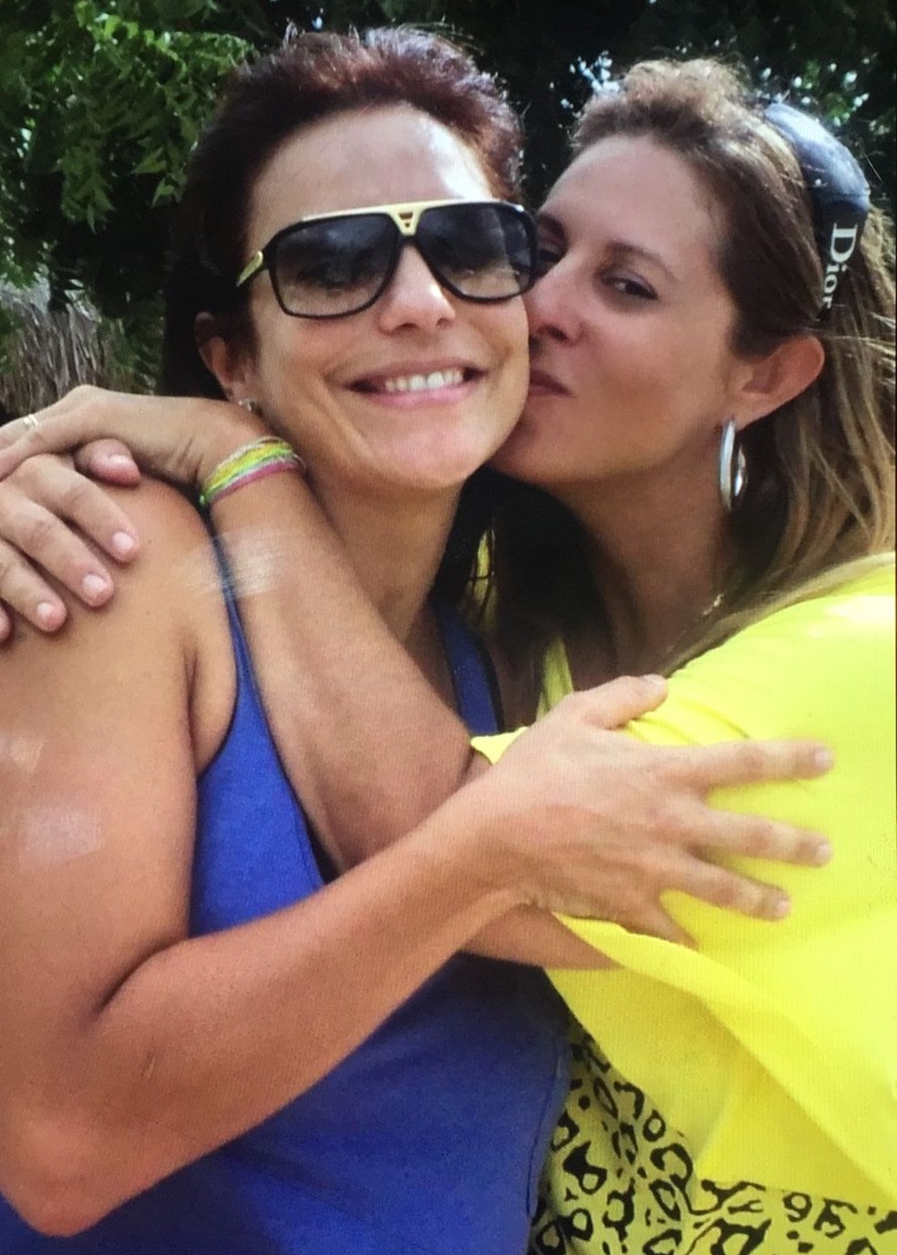 Ivete Sangalo com a amiga, Anne Margareth — Foto: Arquivo pessoal 