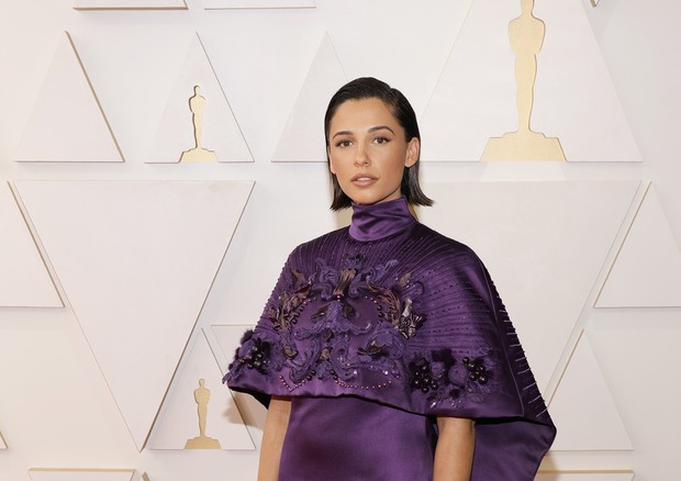 HOLLYWOOD, CALIFORNIA - MARCH 27: Naomi Scott attends the 94th Annual Academy Awards at Hollywood and Highland on March 27, 2022 in Hollywood, California. (Photo by Mike Coppola/Getty Images) (Foto: Getty Images)