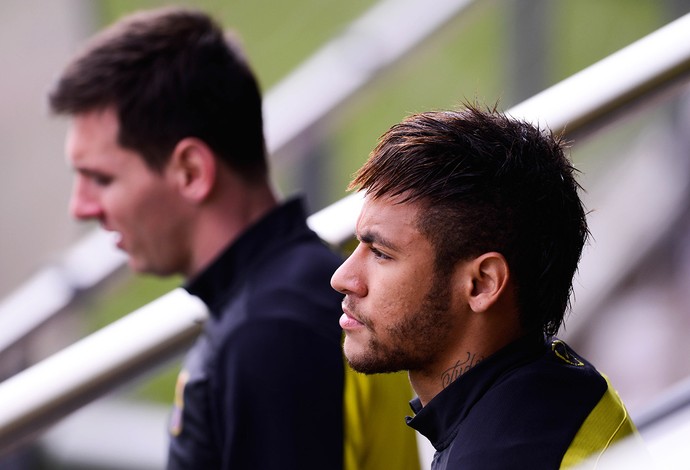 Barcelona treino Messi e Neymar (Foto: Getty Images)