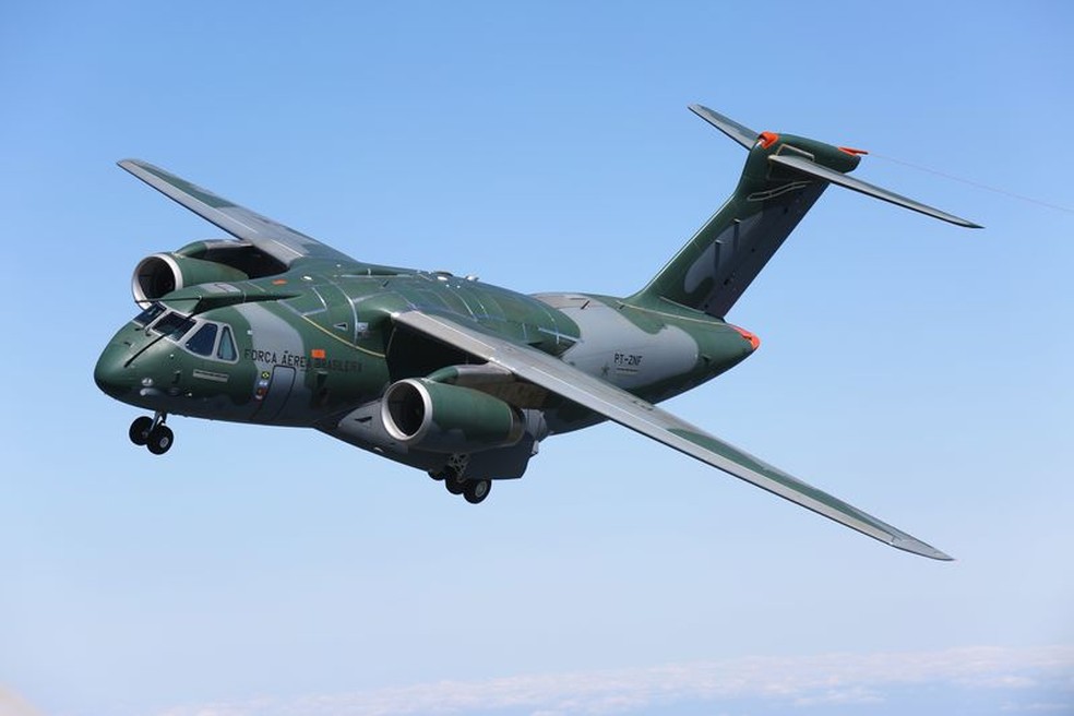 Cargueiro C-390, da Embraer — Foto: Embraer/Divulgação