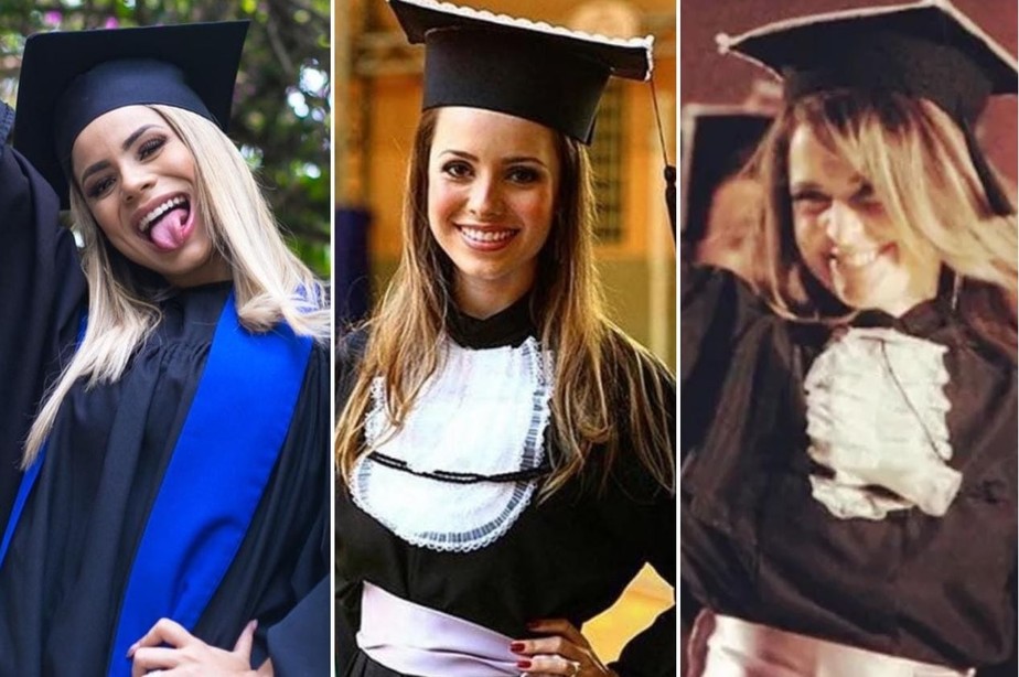 Lexa, Sandy e Cláudia Abreu têm diplomas universitários