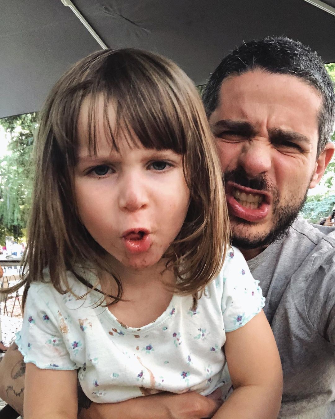 Pedro Neschling e a filha, Carolina (Foto: Instagram)