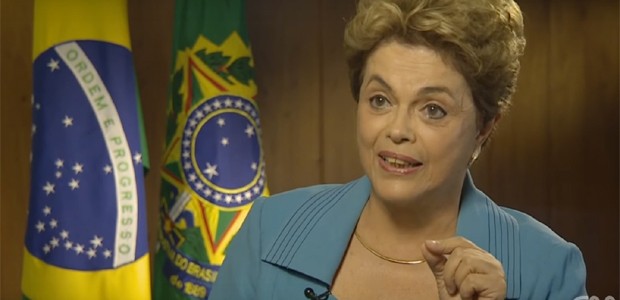 Dilma Rousseff em entrevista à rede CNN (Foto: Reprodução/ YouTube)
