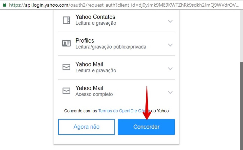 conta do yahoo mail para o gmail