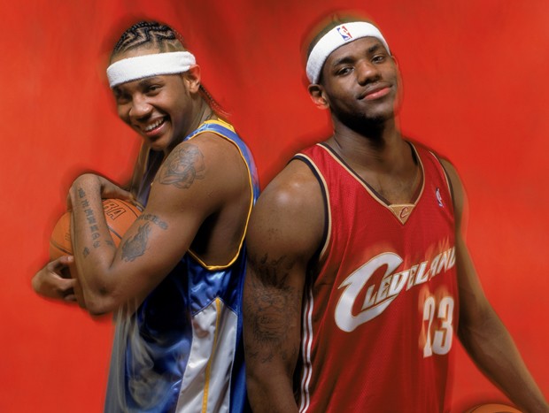 Carmelo Anthony e LeBron James (Foto: Getty Images)
