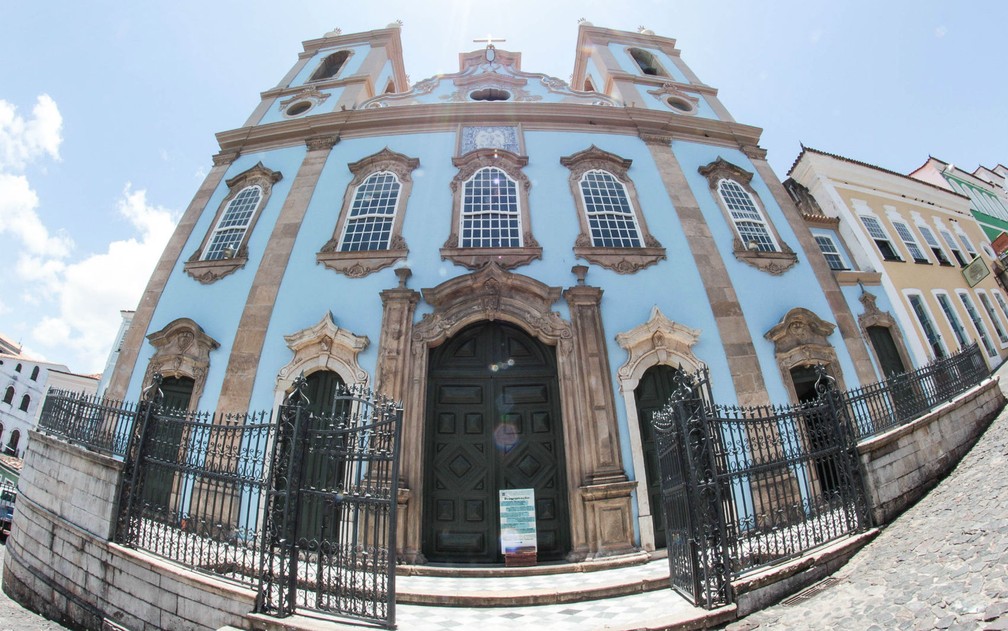 Fachada da Igreja de Nossa Senhora do Rosário, em Salvador  — Foto: Egi Santana/G1 BA
