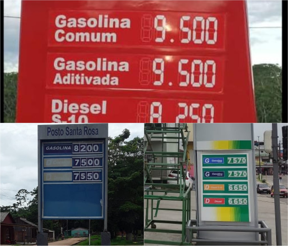 Preço do litro da gasolina passa dos R$ 9 em cidades isoladas no AC ...