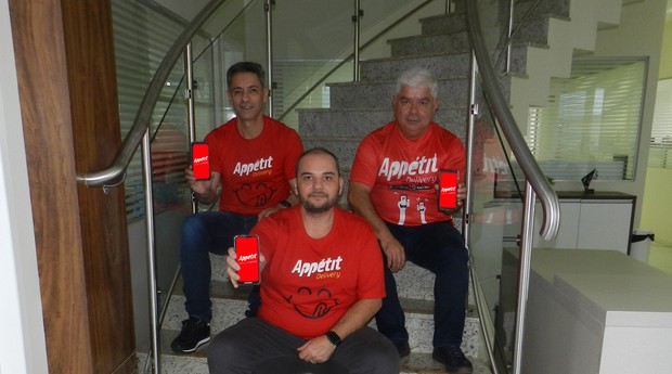 Sócios da Appétit: Roberto Carpes, Juliano Matias e Roberto Fantin (Foto: Divulgação)
