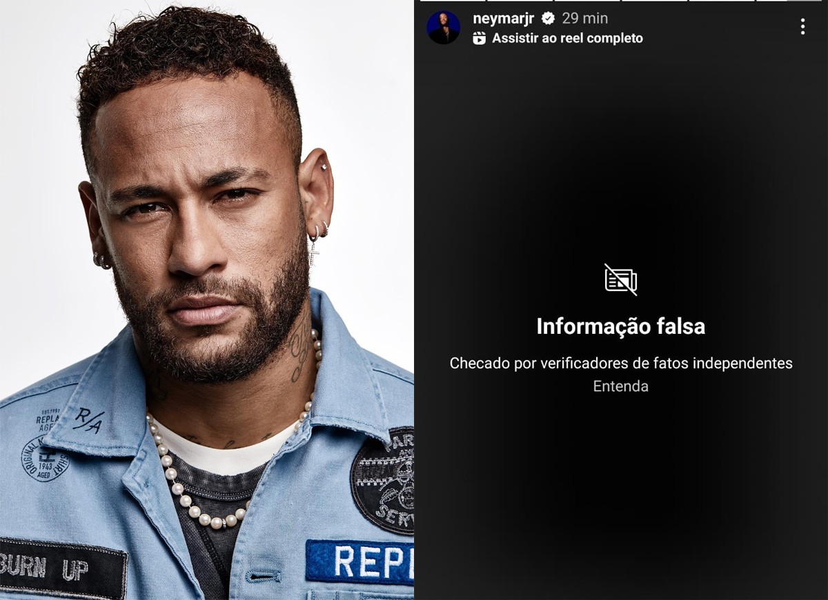 Neymar compartilha fake news eleitoral e tem post sinalizado no Instagram (Foto: Reprodução/Instagram)