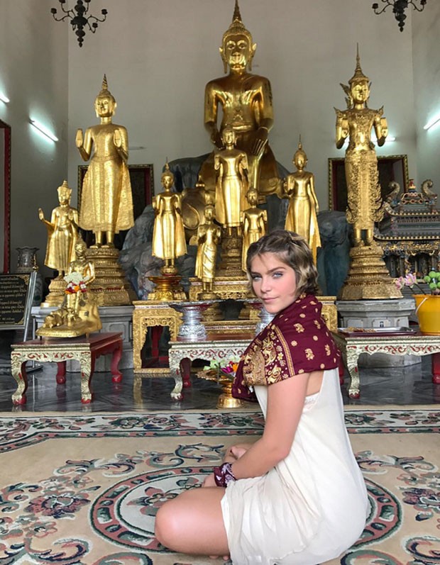 Isabella Santoni em Bangkok, na Tailândia (Foto: Reprodução)