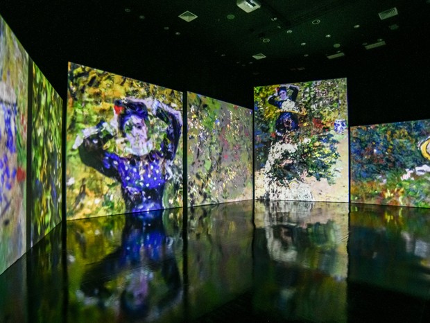 Em São Paulo, exposição sensorial inédita apresenta a trajetória do pintor Claude Monet (Foto: Divulgação)