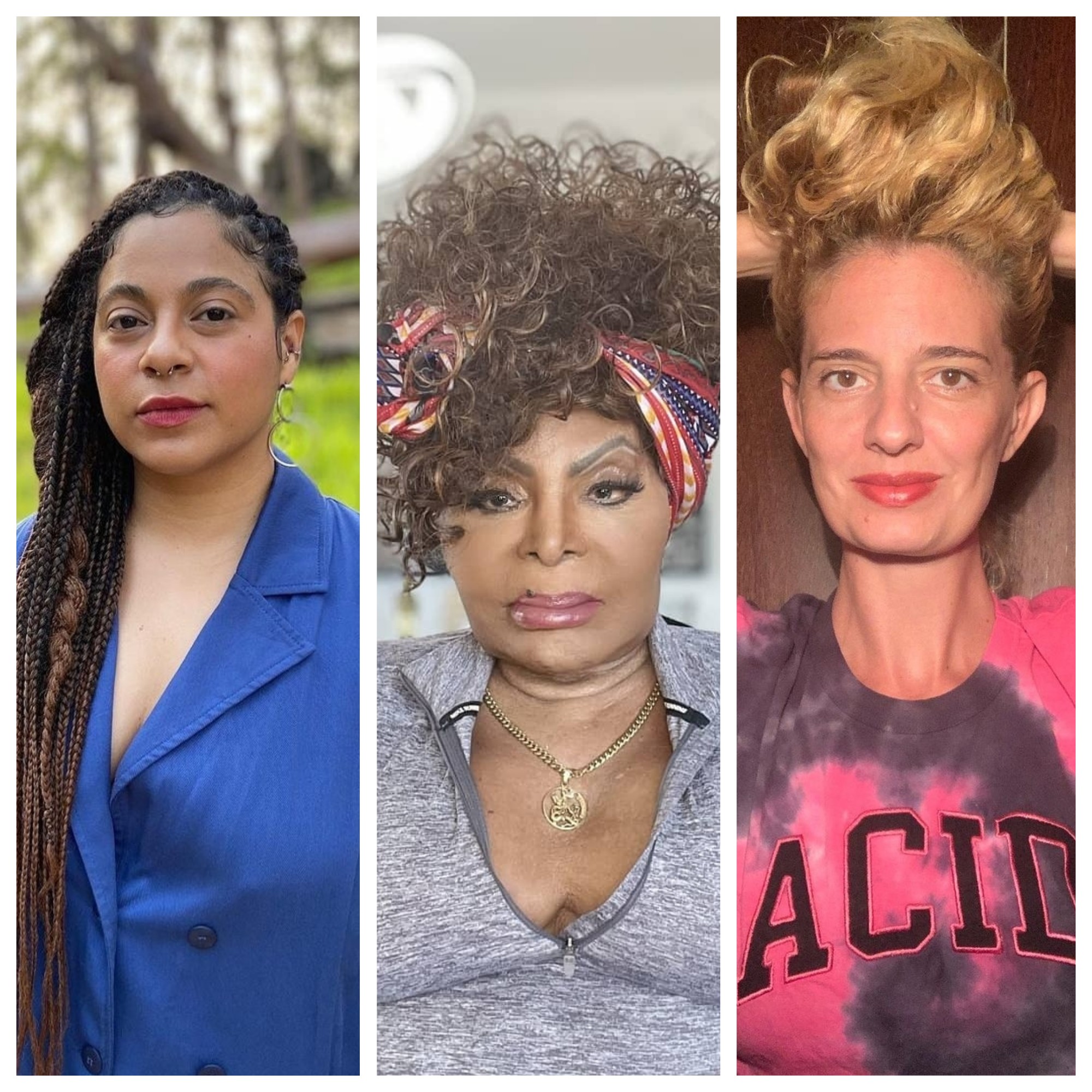 Lio Soares, Elza Soares e Letrux falam sobre luta por equidade de gênero (Foto: Montagem/Marie Claire Reprodução/Instagram)