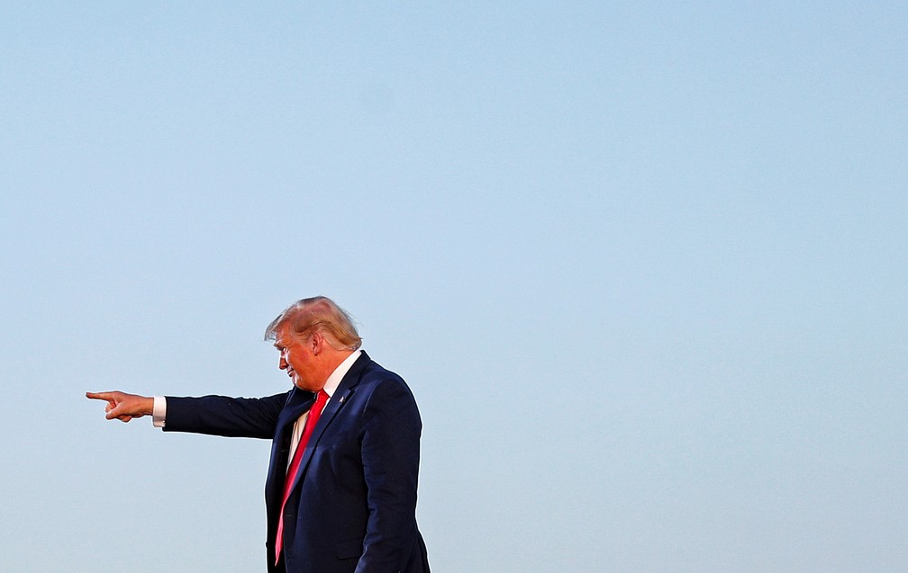 Donald Trump em evento de campanha, em 22 de setembro de 2020 — Foto: Tom Brenner/Reuters