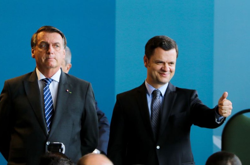  Jair Bolsonaro e o ministro da justiça e segurança pública, Anderson Torres — Foto: Wilson Dias/Agência Brasil