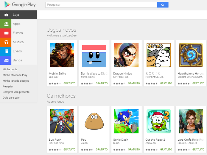 Google Play pode ter preços mais em conta (Foto: Divulgação/Google)