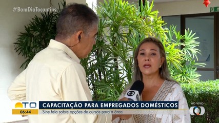 Representante do Sine fala sobre opções para capacitação de empregos domésticos
