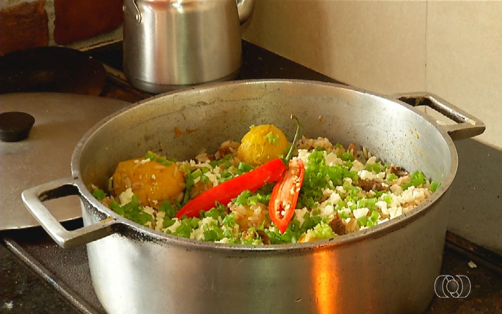 Risoto de churrasco  Foto: Reproduo/TV Anhanguera