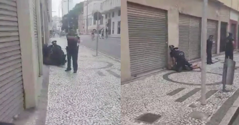 Ação da guarda foi na rua Cruz Machado — Foto: Reprodução/Redes Sociais