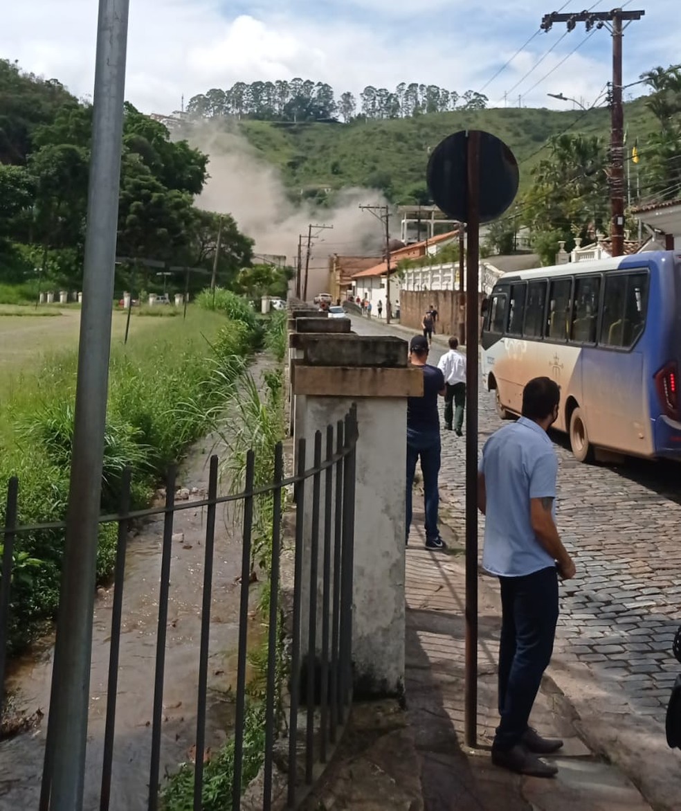 Deslizamento do Morro da Forca em Ouro Preto.  Foto: Redes sociais