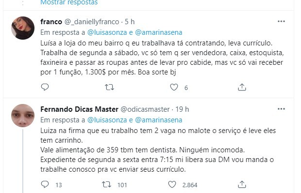 Marina Sena e Luísa Sonza causam polêmica (Foto: Reprodução/Twitter)