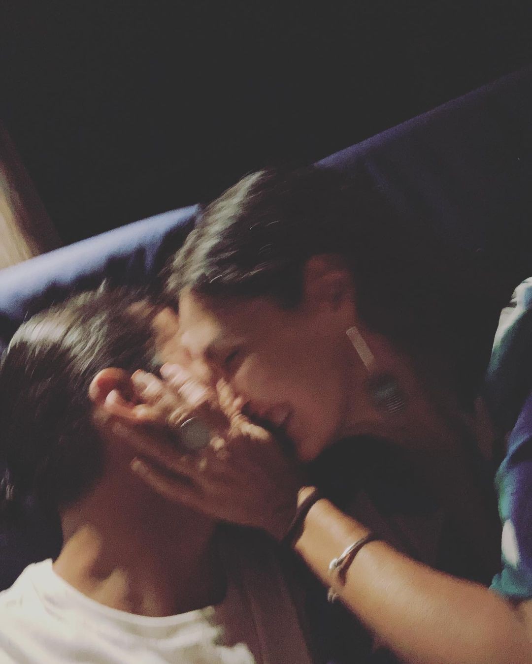 Túlio Gadêlha faz selfies em clima de romance com Fátima Bernardes (Foto: Reprodução/Instagram)
