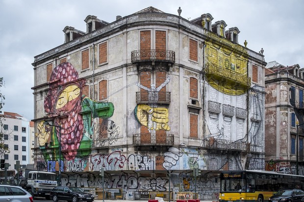 Conheça a nova rota de arte urbana de Lisboa. Obra de Os Gêmeos (Foto: Divulgação)