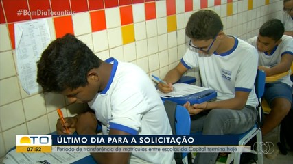 Período de transferência de matricula entre escolas da Capital termina nesta sexta-feira