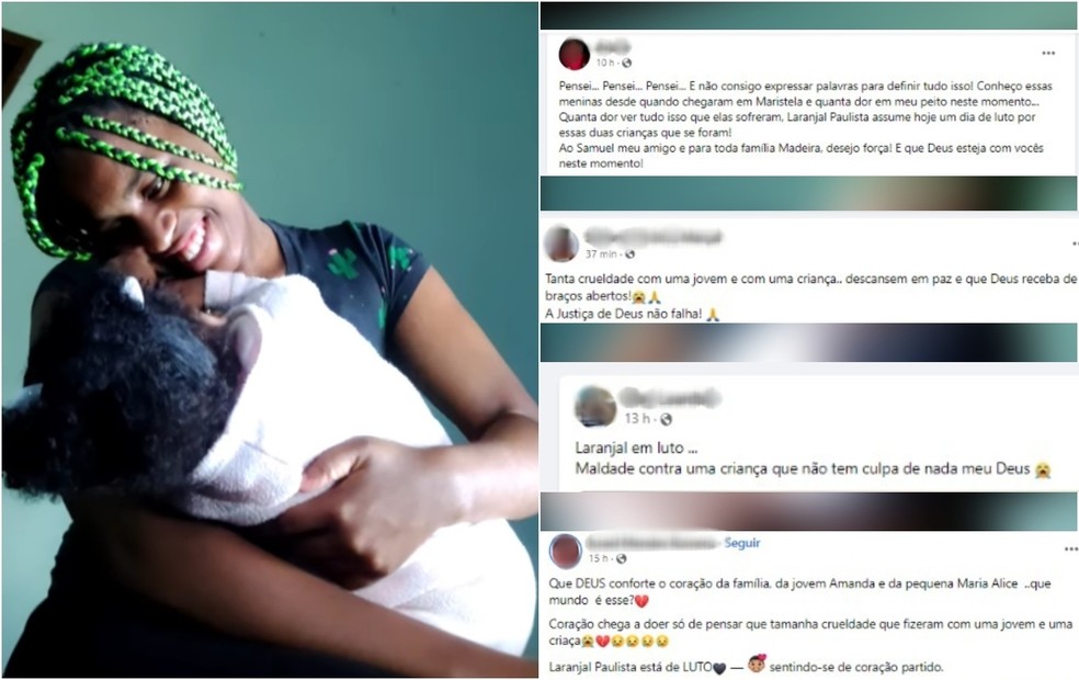 Amanda saiu de casa apenas com o celular, uma mamadeira de água e um pouco de dinheiro — Foto: Facebook/Reprodução