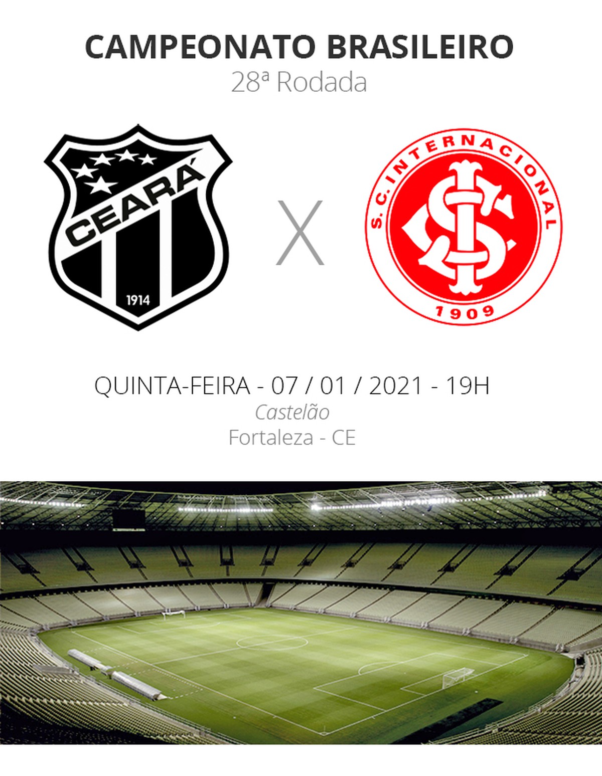 Ceará x Internacional: veja onde assistir, escalações ...