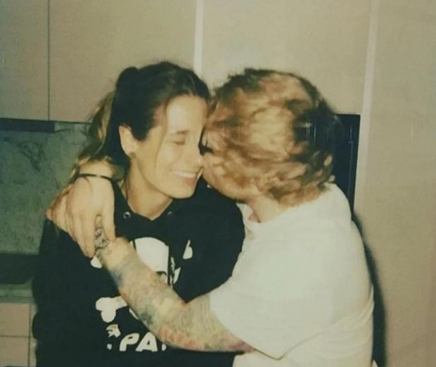 Ed Sheeran com a noiva (Foto: instagram/ reprodução)