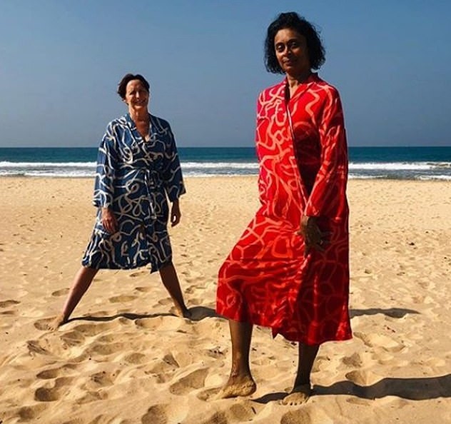 A atriz Fiona Shaw e a economista e escritora Sonali Deraniyagala (Foto: Reprodução)