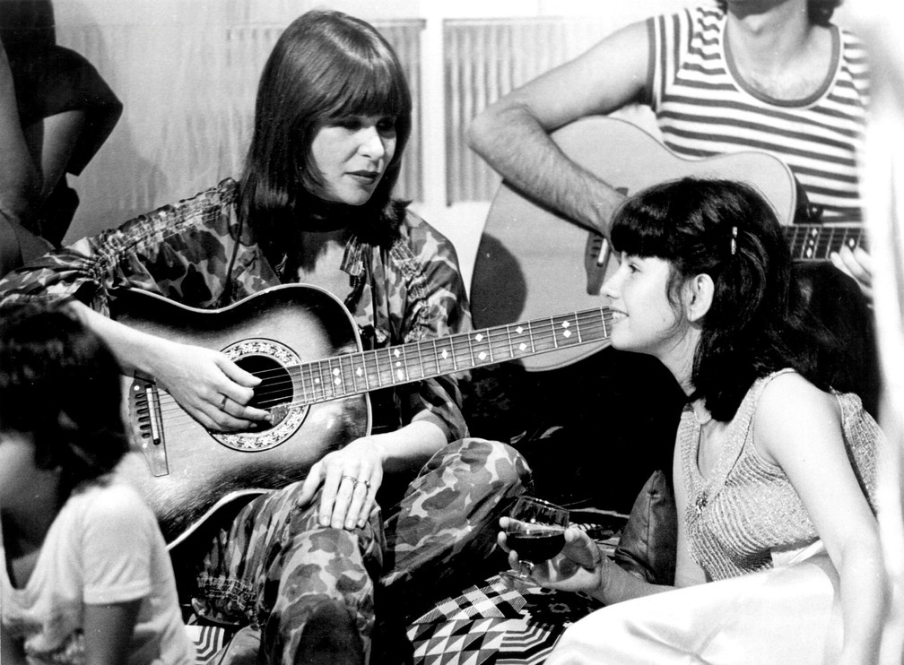 Rita Lee e Narjara Turetta em 'Mulher 80', em 1979 — Foto: Acervo Grupo Globo