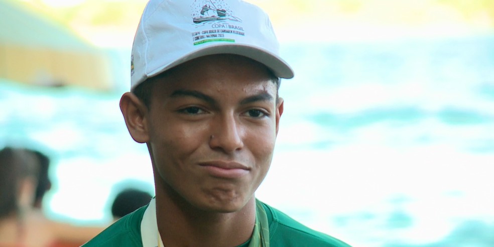 João Pedro, atleta de canoagem — Foto: Rede Clube