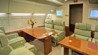 Interior do avião presidencial — Foto: Divulgação/ABr - Agência Brasil
