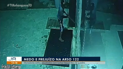 Moradores da Arso 122 estão assustados com furtos frequentes na quadra