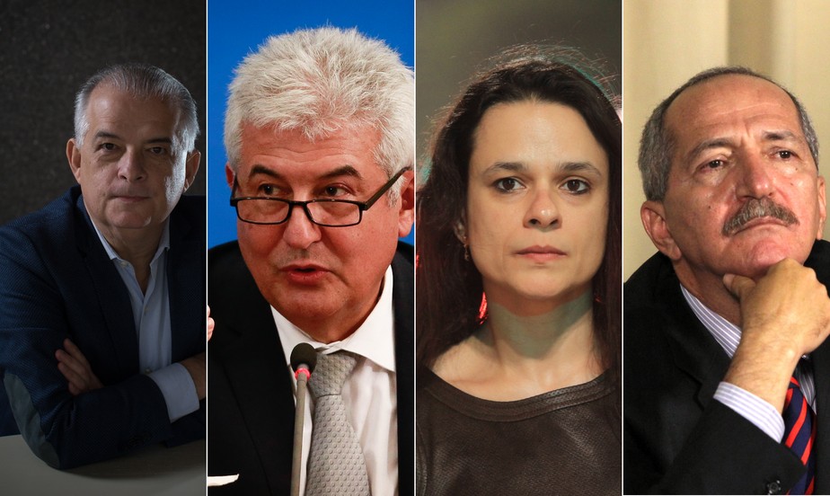 Candidatos ao Senado por São Paulo: Márcio França, Marcos Pontes, Janaina Paschoal e Aldo Rebelo