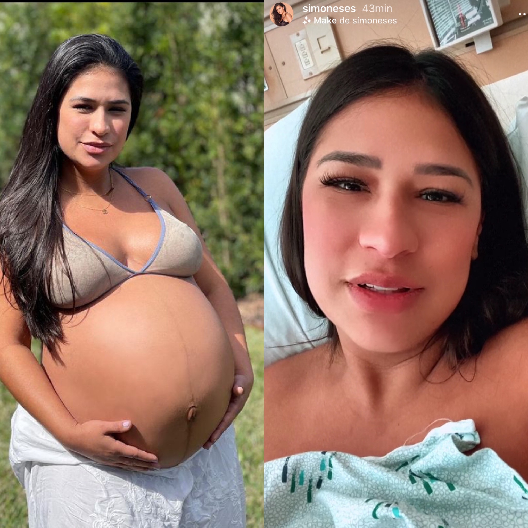 Simone, da dupla com Simaria, deu à luz nesta segunda-feira (22), nos Estados Unidos (Foto: Instagram)