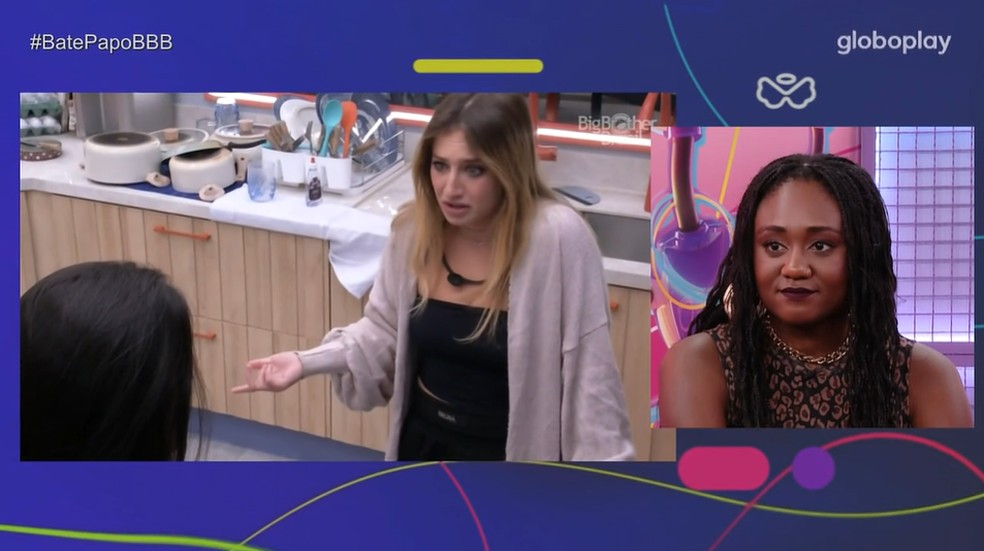 Sarah Aline comenta sobre rivalidade com Bruna Griphao — Foto: gshow/globplay